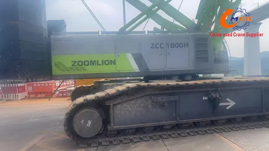 Crawler Crane Zoomlion đã qua sử dụng 180 tấn ZCC1800 Crane Crane Crane Crane Conserv