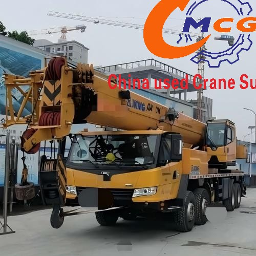 Chất lượng cao 2021 xcmg 50 tấn 5 phần 5 phần mềm đã qua sử dụng cần cẩu xe tải trong điều kiện tuyệt vời