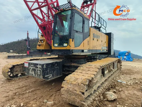 SCC850A CRAWLER Crane 85 tấn sử dụng cần cẩu di động trên xe tải máy bơm bê tông