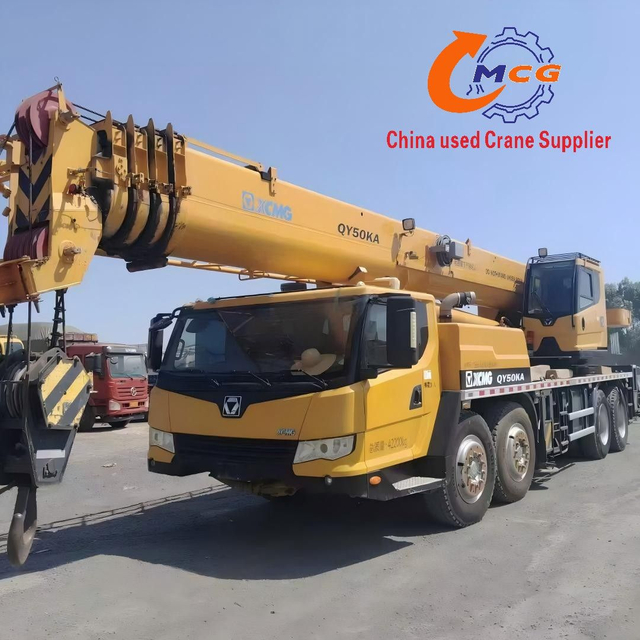Đáng tin cậy 2019 XCMG 50 tấn 5 phần Boom đã qua sử dụng Crane trong tình trạng tuyệt vời