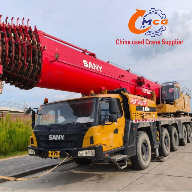 2021 SANY 160T 8 phần Boom Boom đã qua sử dụng Cần cẩu xe tải để bán. Liên hệ với chúng tôi nếu bạn cần nó.