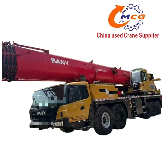 Cần cẩu đã sử dụng 2022 STC100 tấn sany tất cả cần cẩu xe tải địa hình đã sử dụng cần cẩu di động