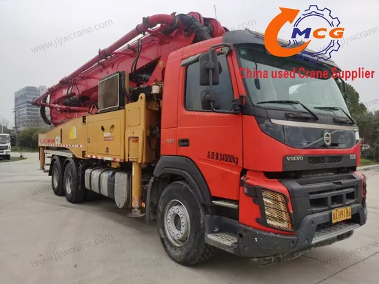 Xe tải 49m bê tông Máy bơm xe tải đã sử dụng Máy móc xây dựng cần cẩu xe tải phụ tùng thay thế